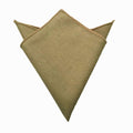 Khaki Linen Pocket Square