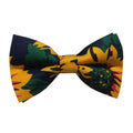 Navy Sunflower Pre-tied Bow Tie