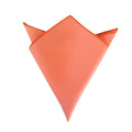 Coral Pink Linen Pocket Square