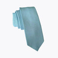 Ice Blue Slub Skinny Tie