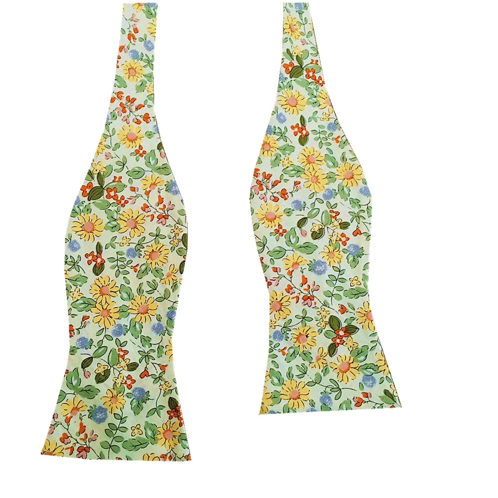 Yellow Daisy Self-tied Bow Tie