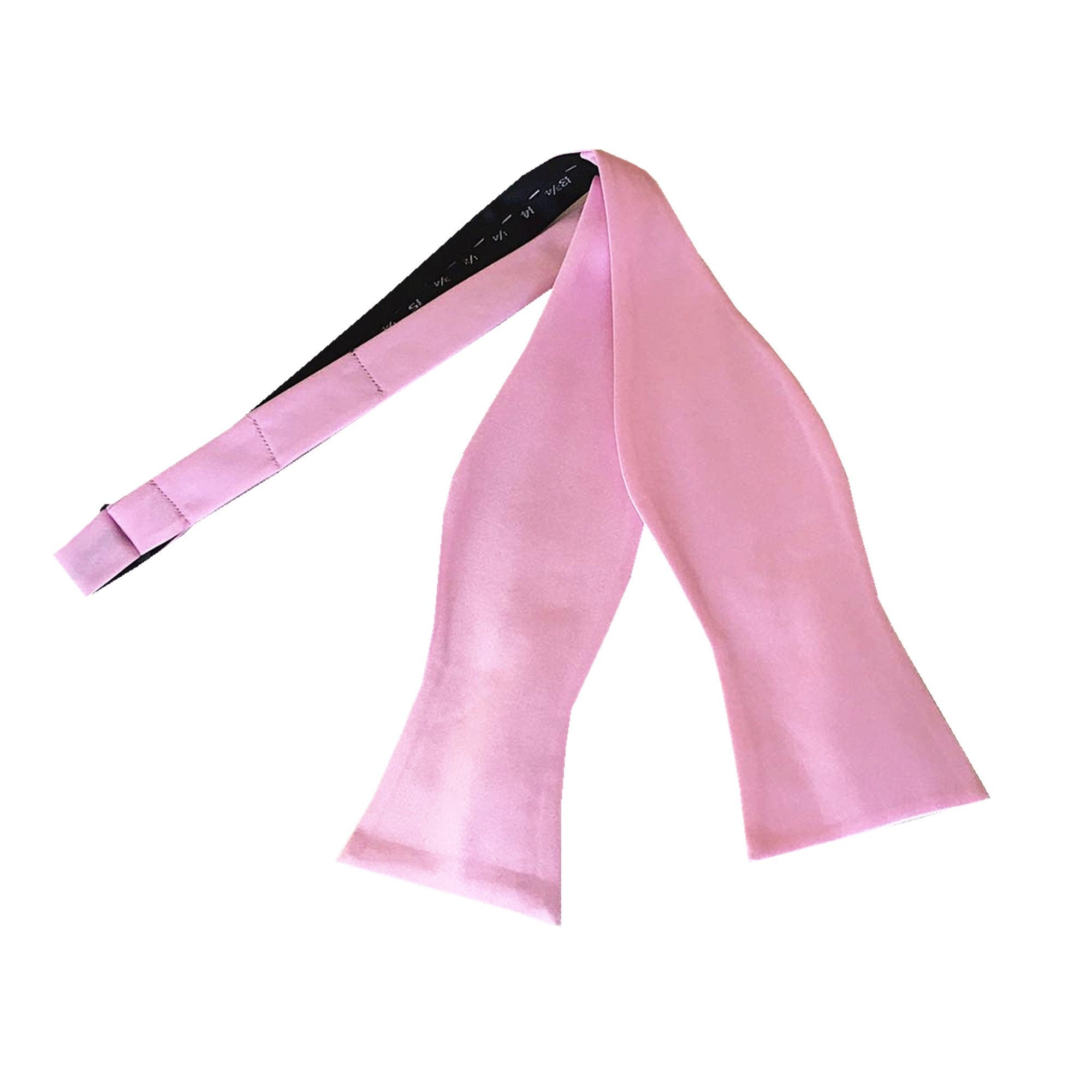 Tickled Pink Satin Self-tied Bow Tie