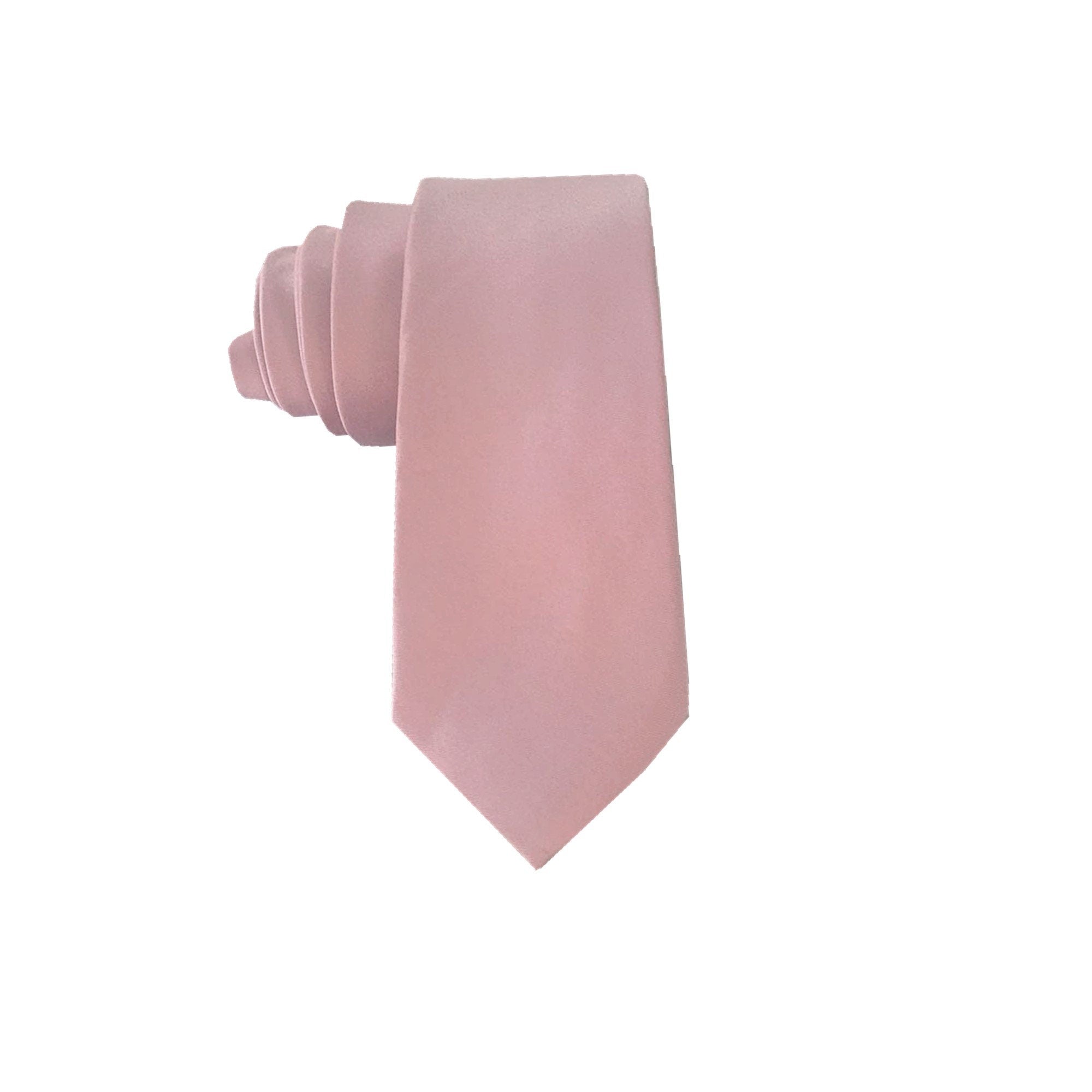 Mushroom Pink Satin Necktie