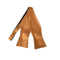 Gold Satin Self-Tied Bow Tie