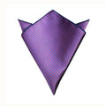 Purple and Navy Houndstooth Pocket Square