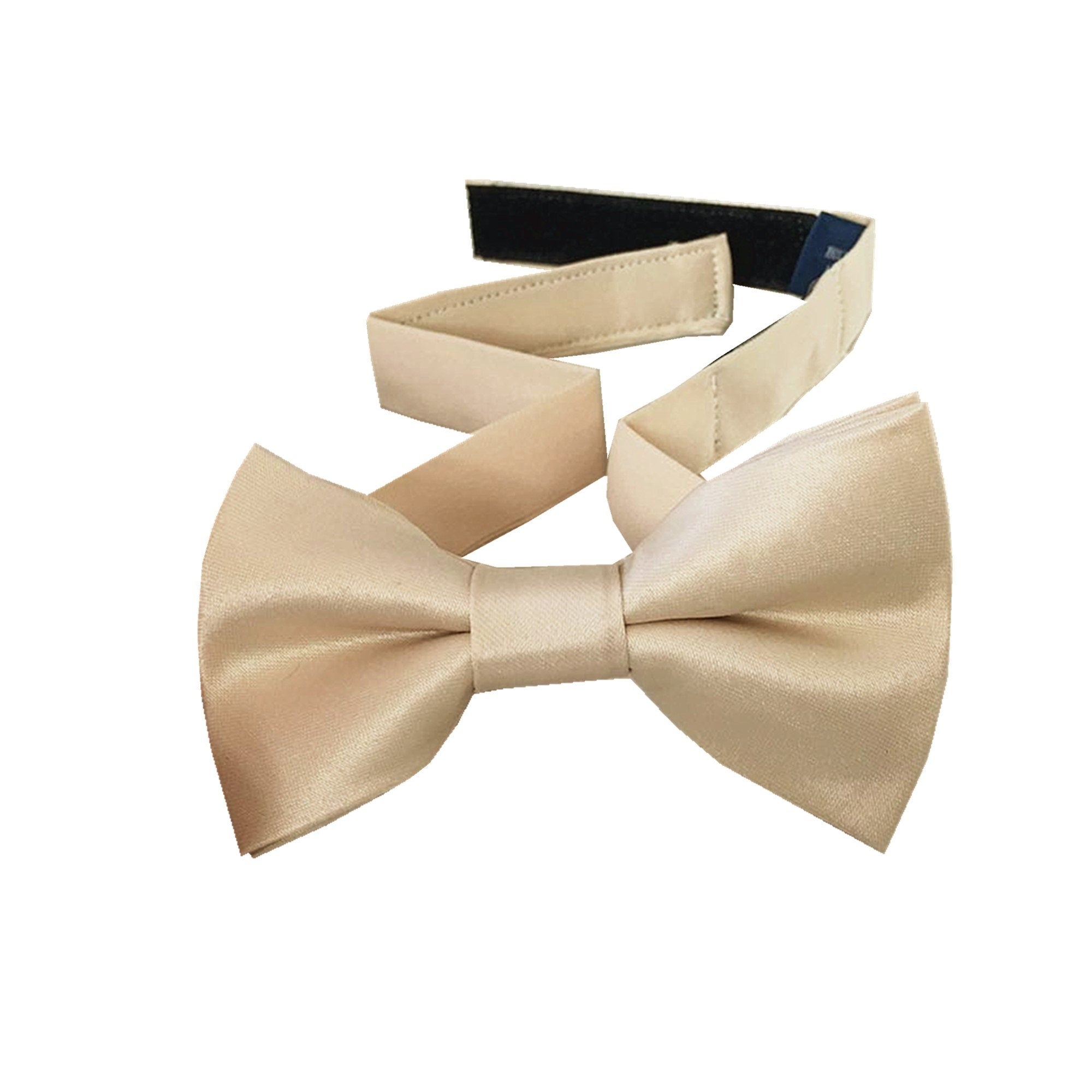 Champagne Satin Kids Bow Tie