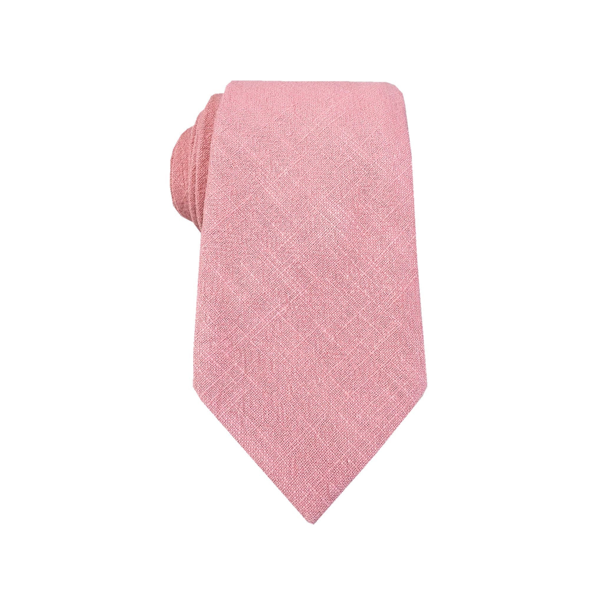 Ballet Pink Linen Pre-tied Necktie