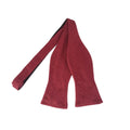 Merlot Burgundy Linen Self-tied Bow Tie