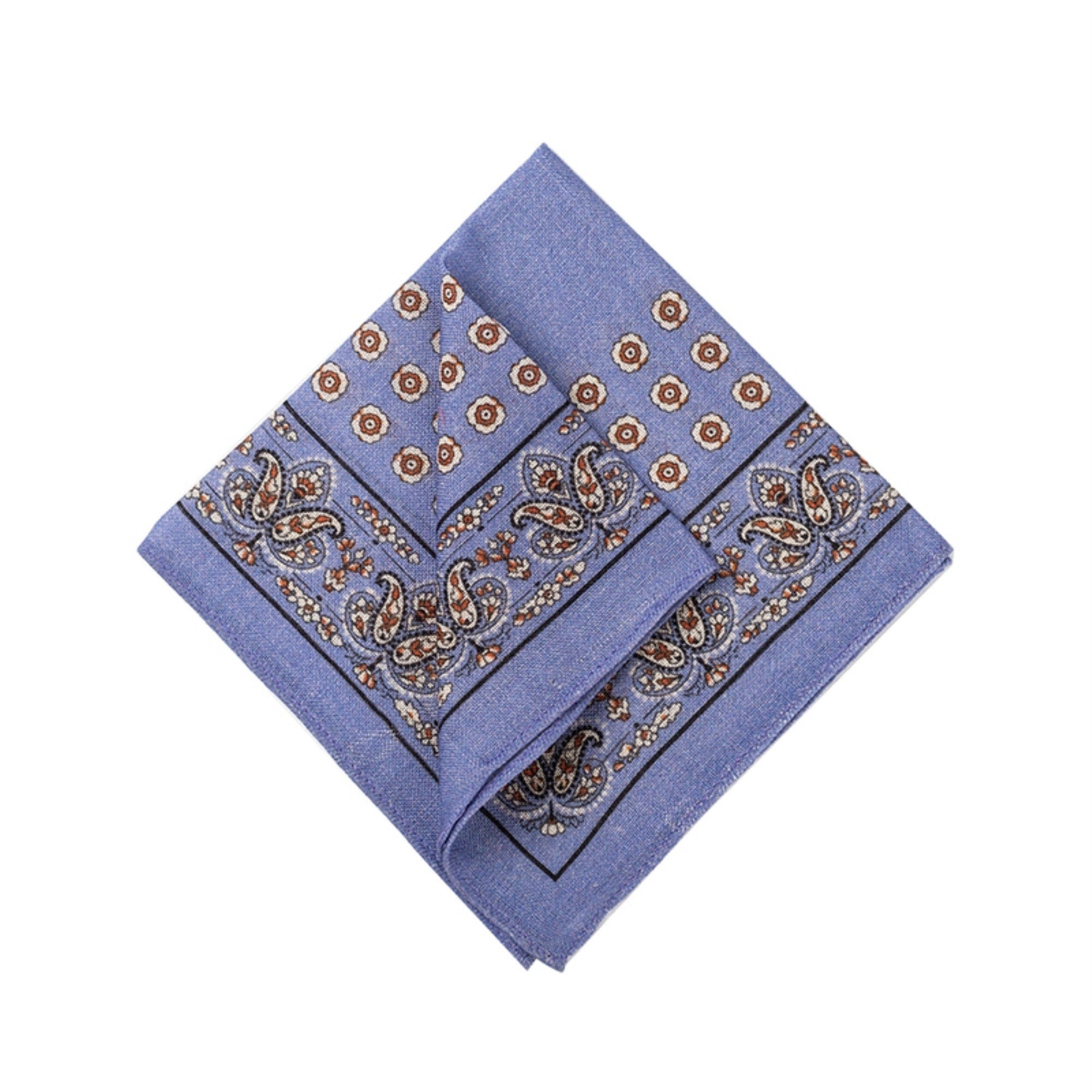 Lavender Paisley Pocket Square