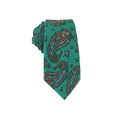 Green Paisley Skinny Tie