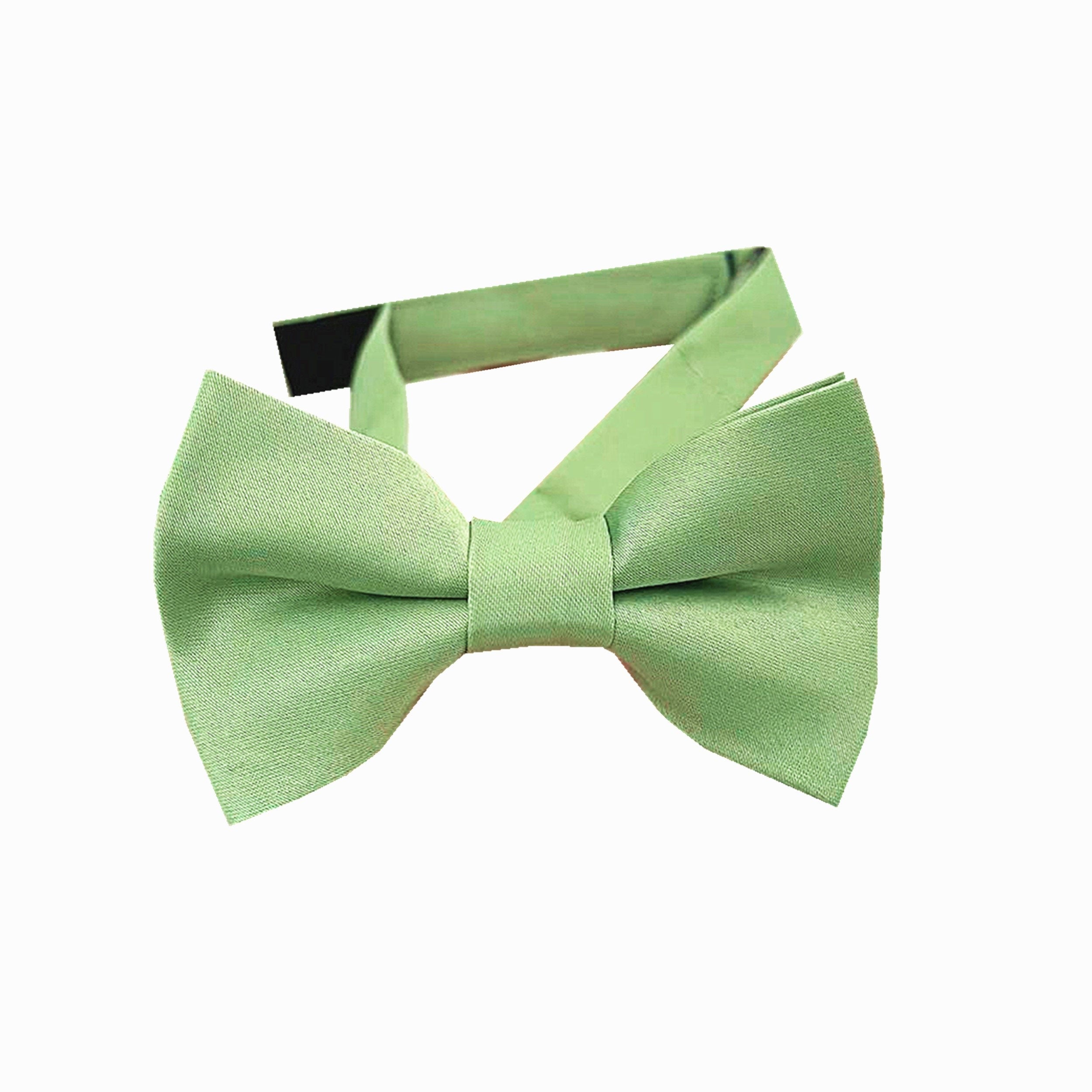 Clover Green Satin Kids Bow Tie