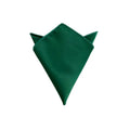 Dark Green Satin Pocket Square