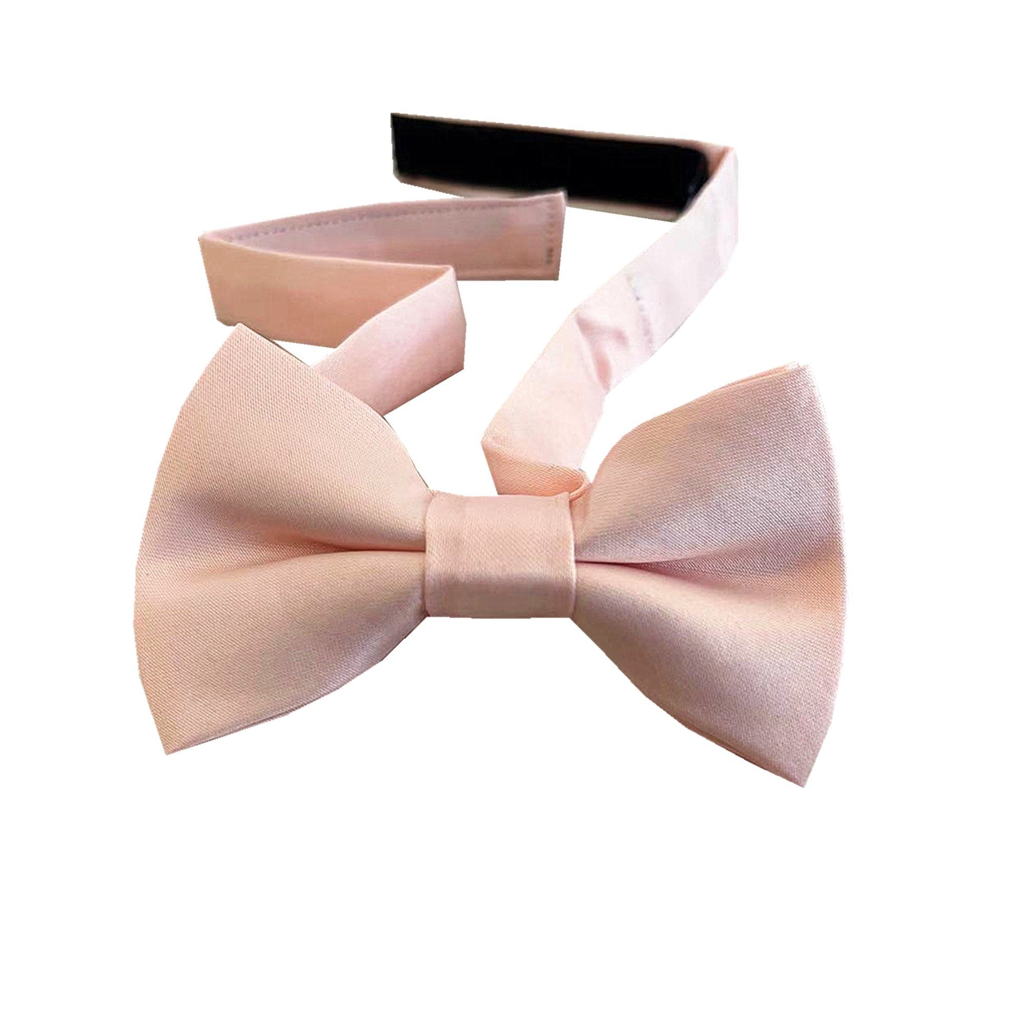 Blush Pink Satin Kids Bow tie