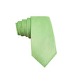 Clover Green Satin Skinny Tie