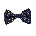 Midnight with Yellow & Red Floral Cotton Pre-tied Bow Tie