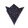Midnight with Yellow & Red Floral Cotton Pocket Square