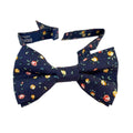 Midnight with Yellow & Red Floral Cotton Kids Bow Tie