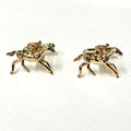 Gold Racing Horse Cufflinks