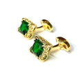 Emerald Green Gemstone Cufflinks