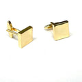 Shining Gold Square Cufflinks