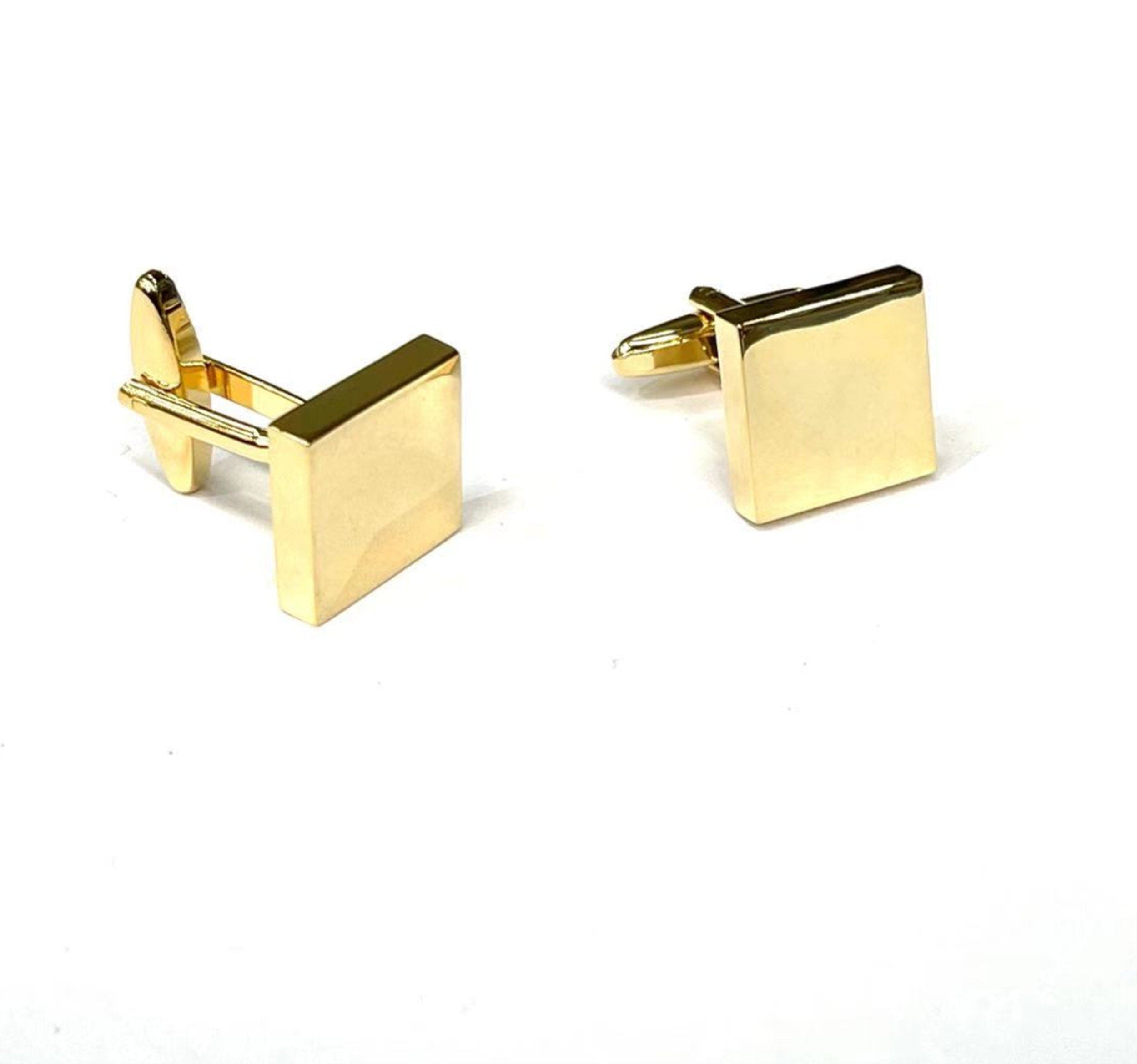 Shining Gold Square Cufflinks