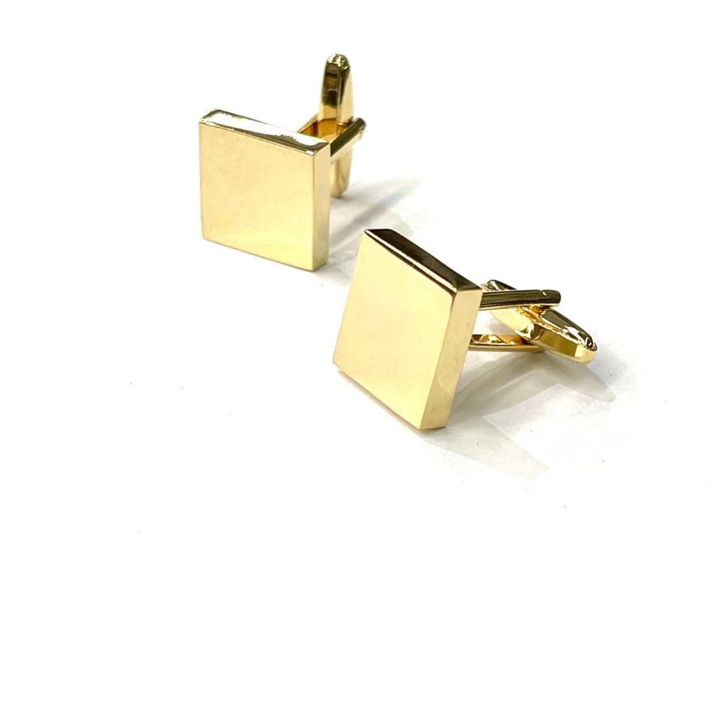 Shining Gold Square Cufflinks