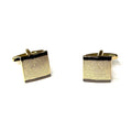 Gold and Black Square Cufflinks