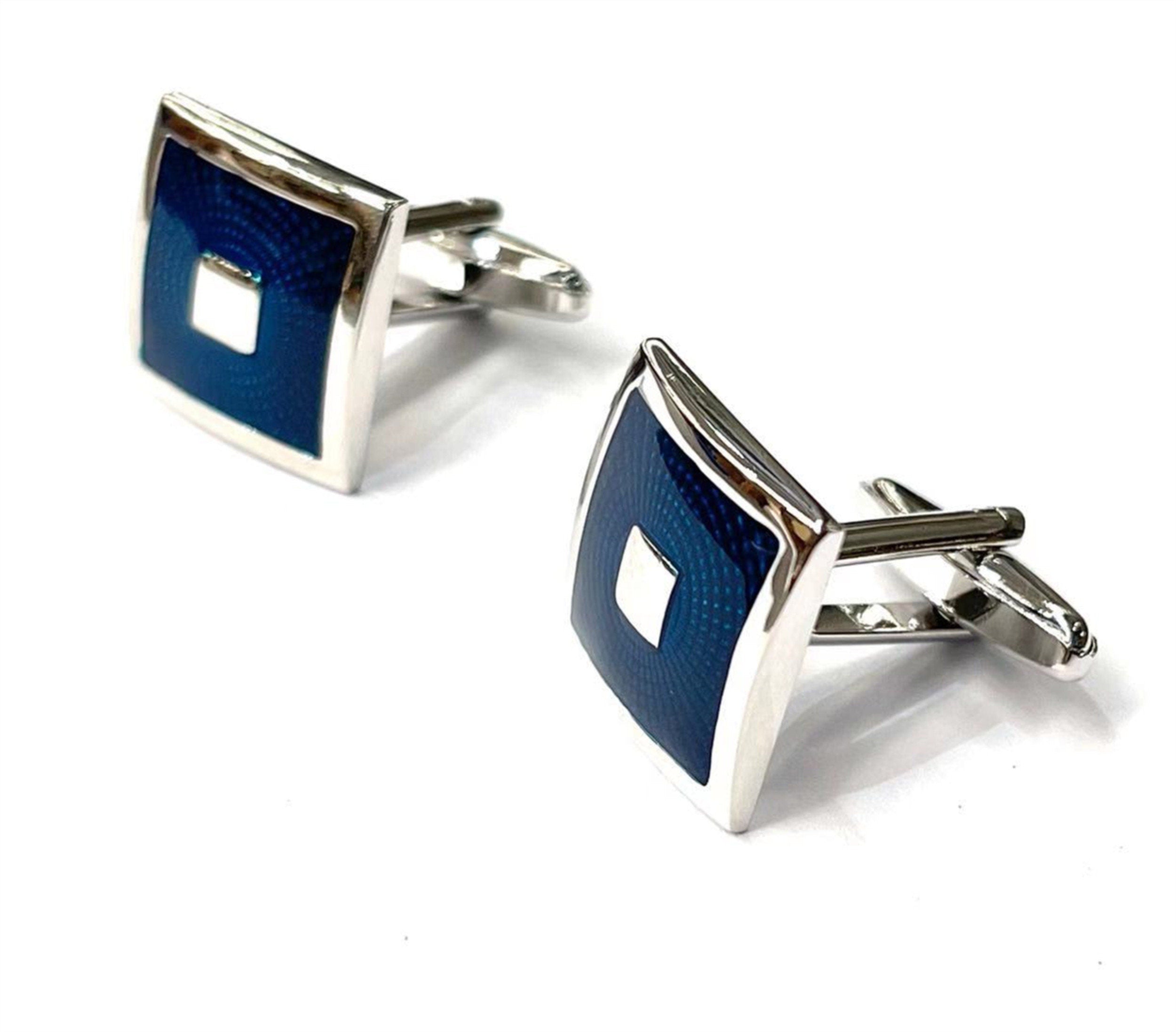 Blue Square Cufflinks