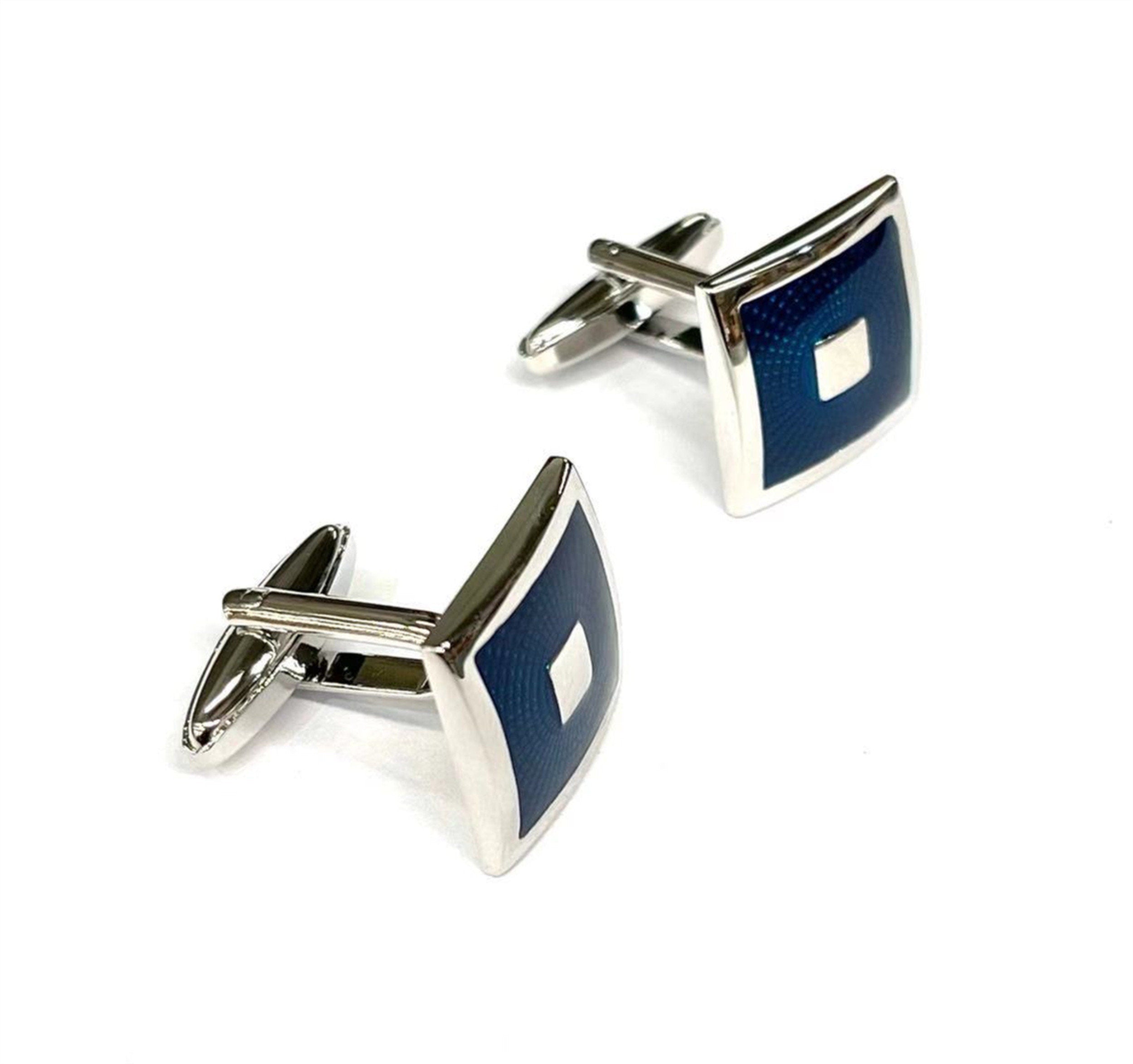 Blue Square Cufflinks