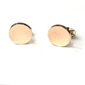 Rose Gold Round Cufflinks