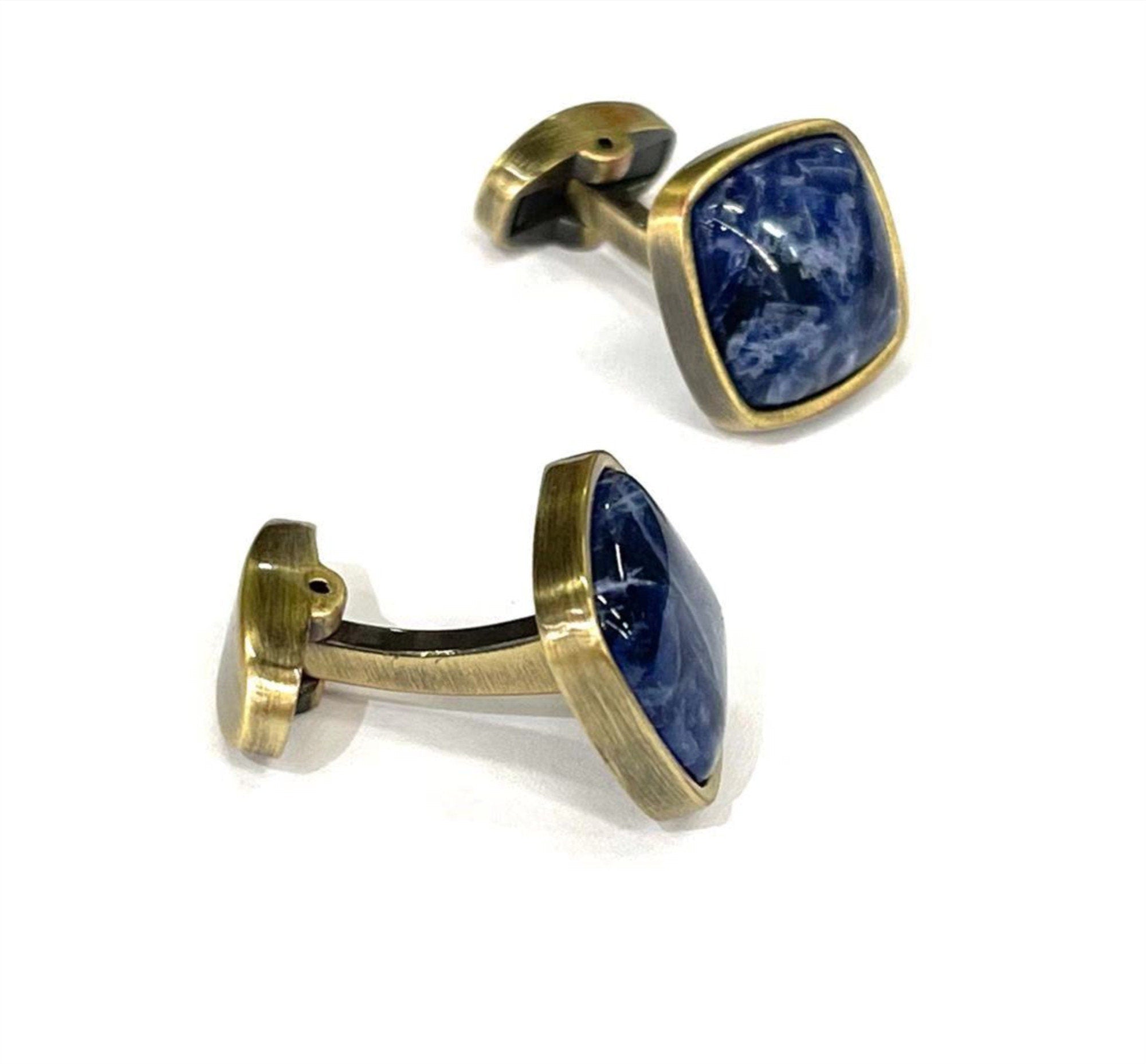 Blue Tiger's Eye Cufflinks