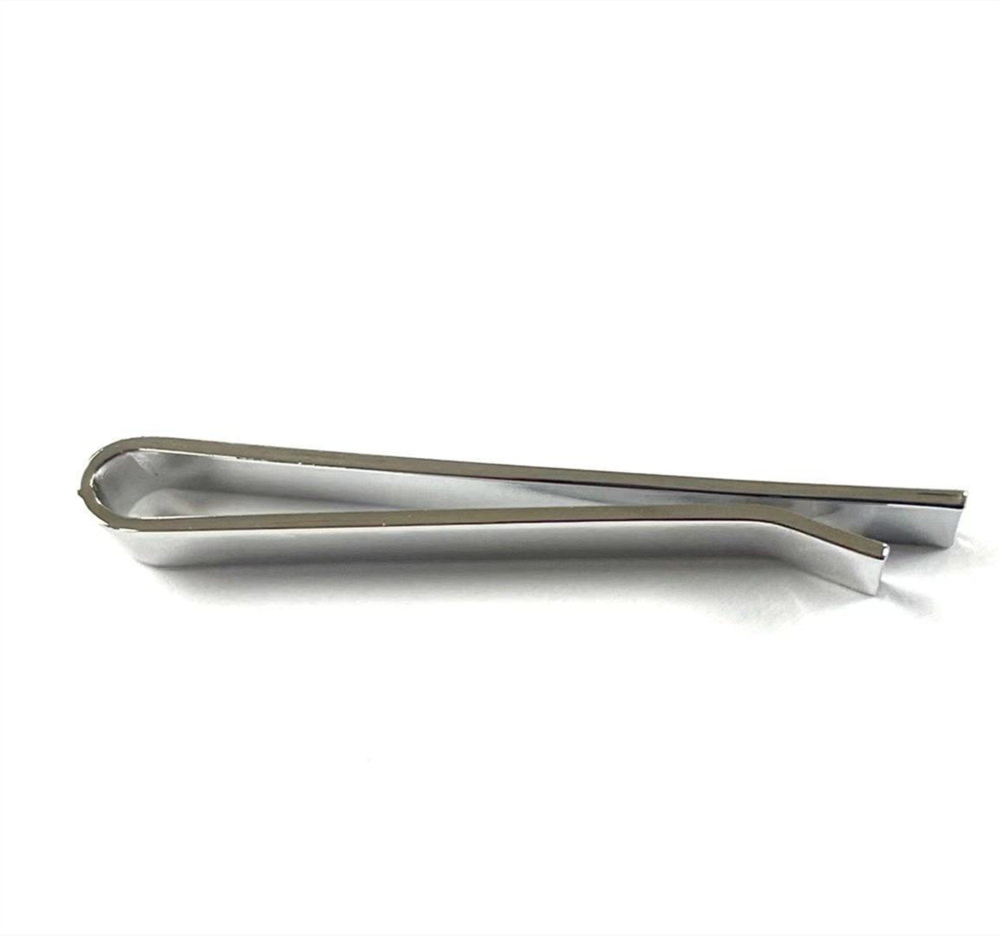 Brushed Silver Tie Bar