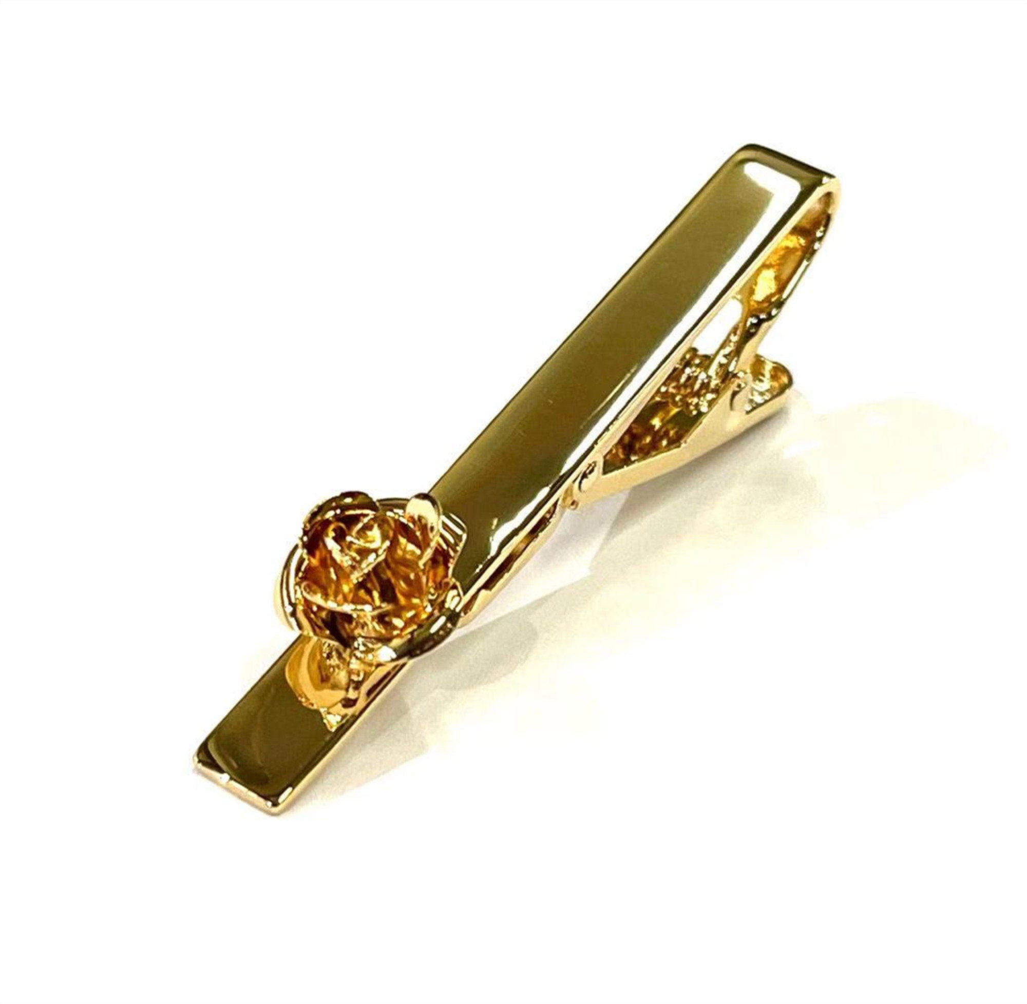 Gold Flower Tie Bar
