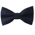 Dark Midnight Linen Self-tied Bow Tie