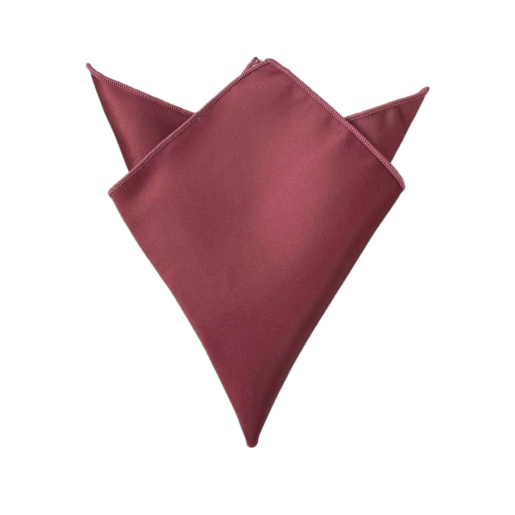 Cinnamon Rose Satin Pocket Square