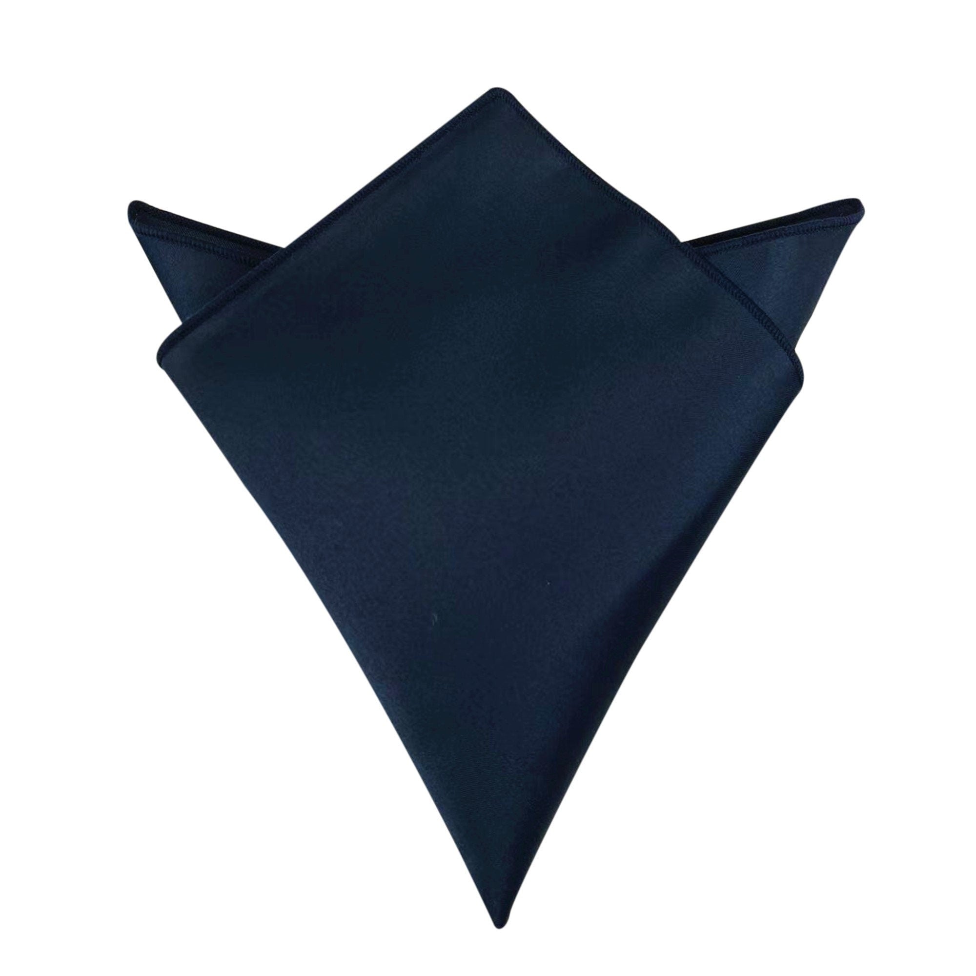 Dark Navy Matte Satin Pocket Square