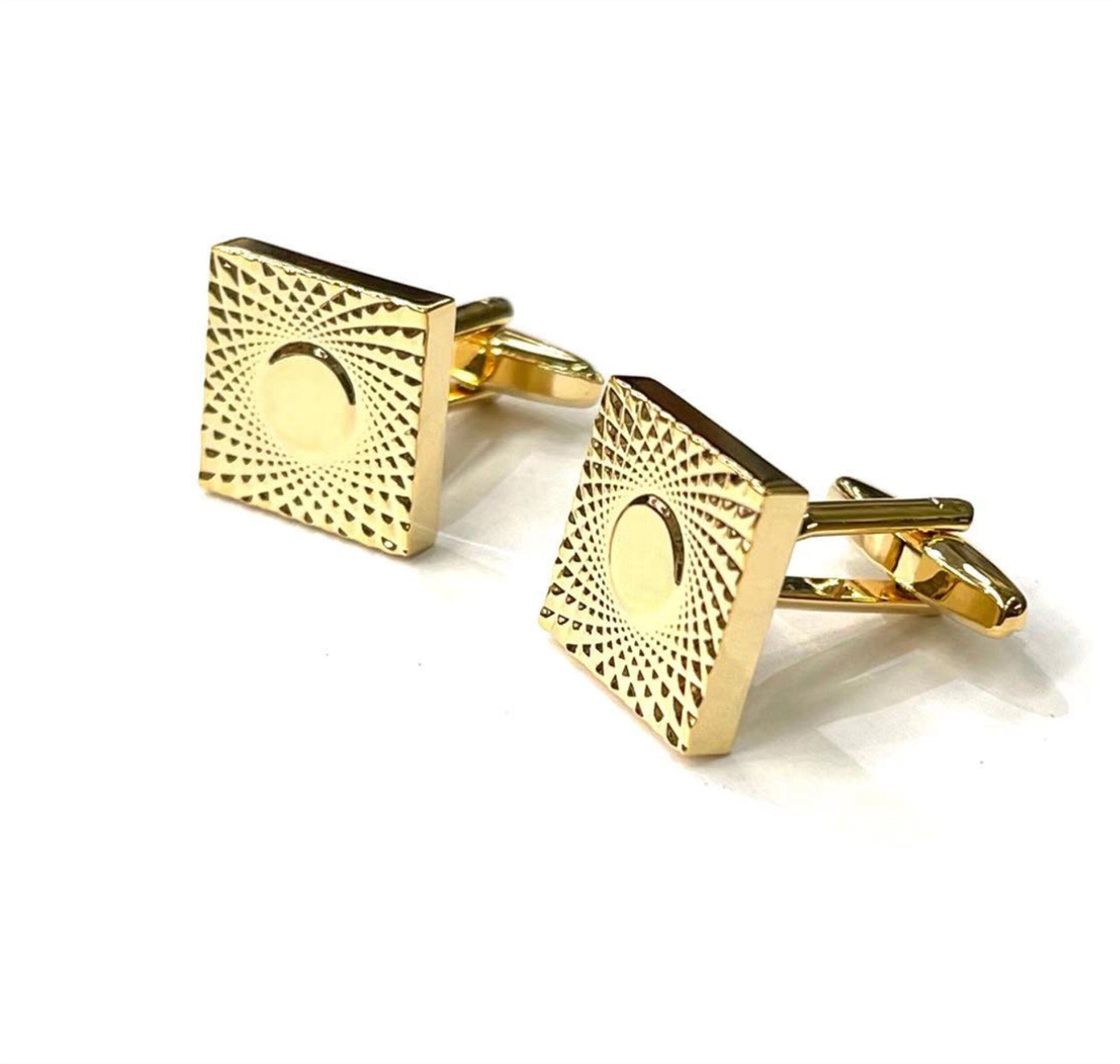 Gold Square Cufflinks