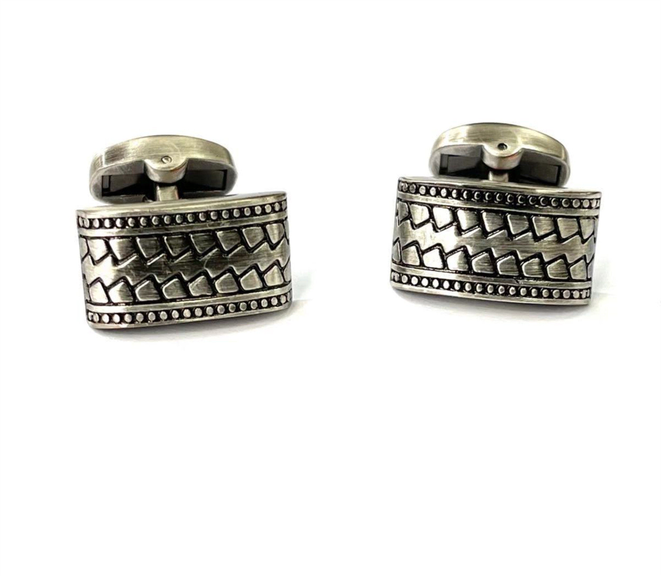 Baroque Antique Silver Cufflinks