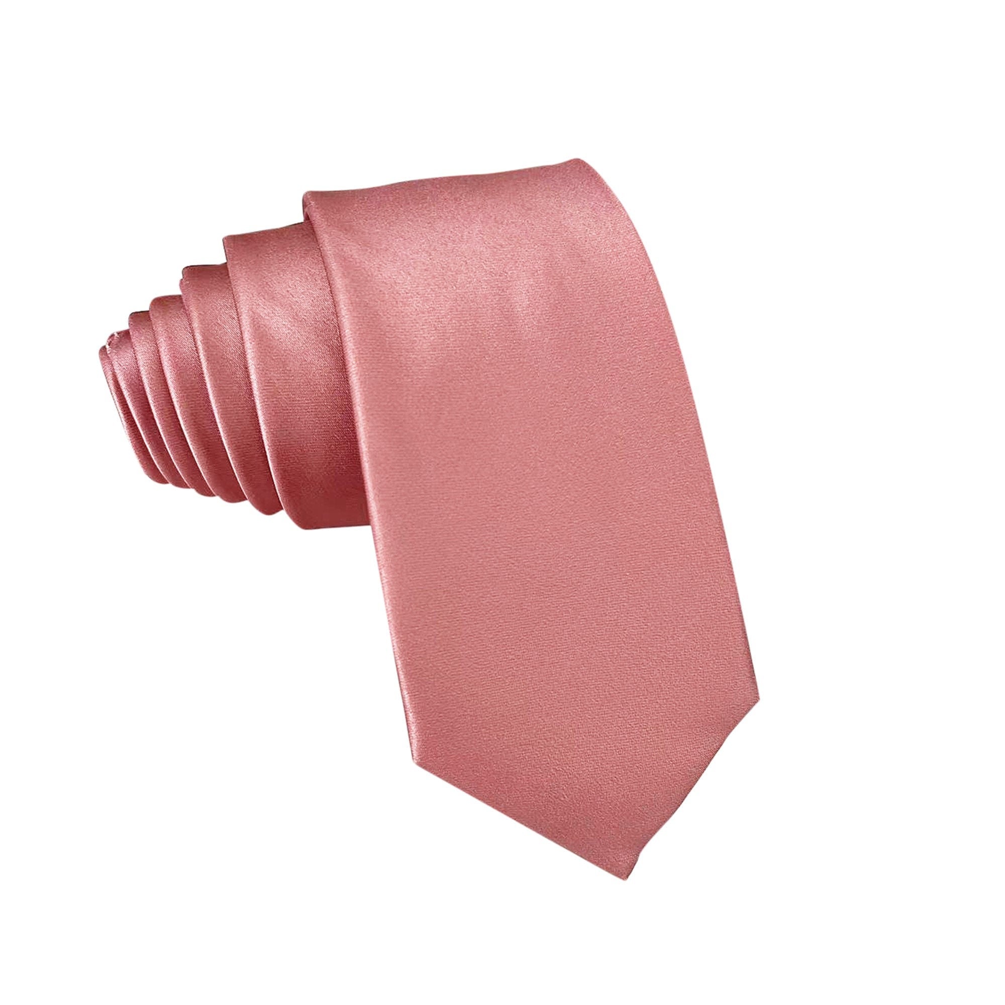 Desert Coral Satin Necktie