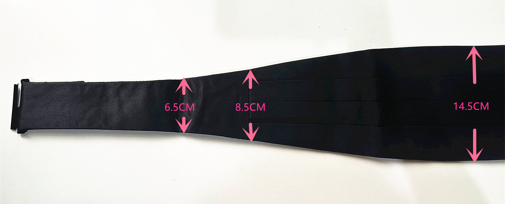 Black Plain Large Cummerbund