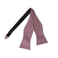 Vintage Mauve Satin Self-tied Bow Tie