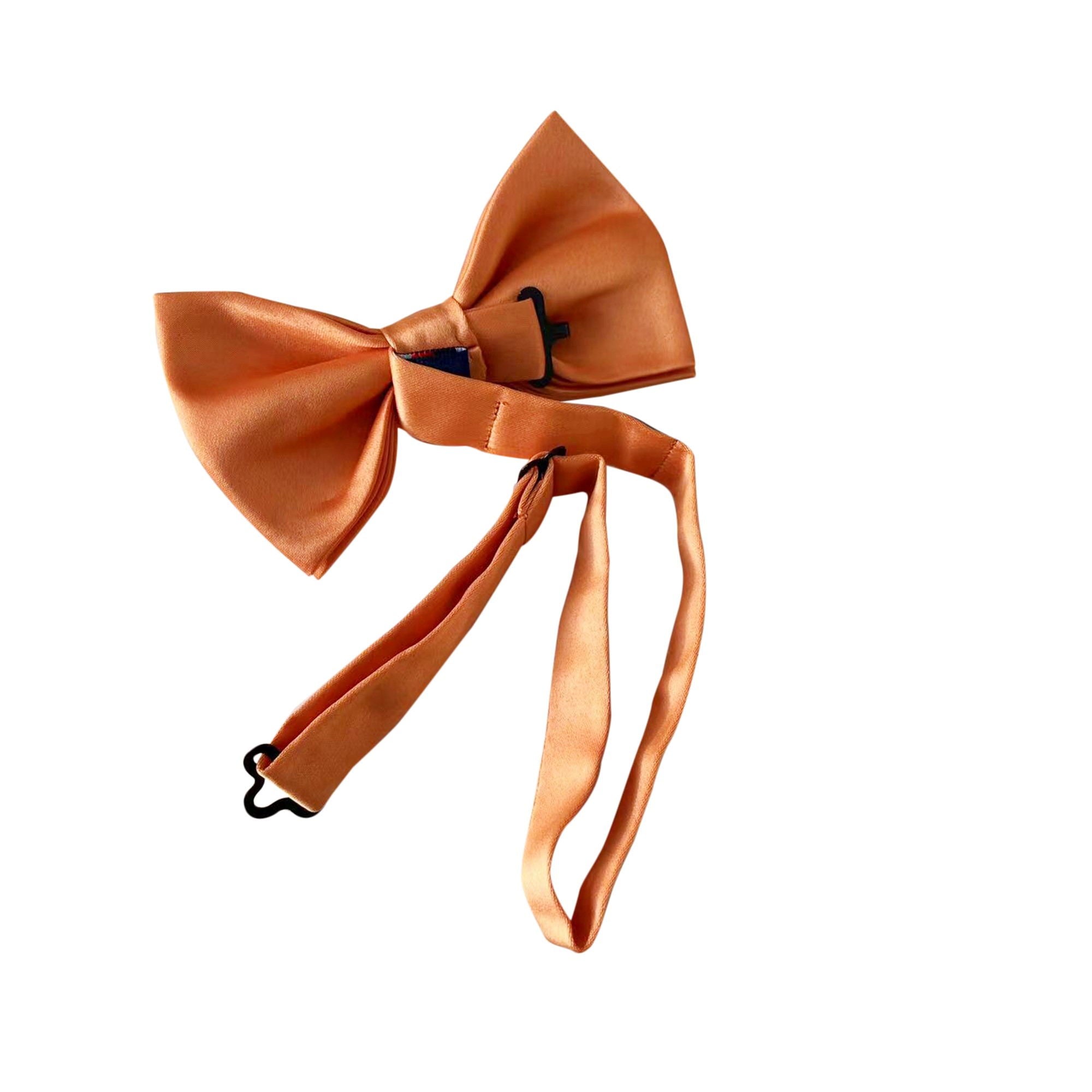 Tangerine Satin Pre-tied Bow Tie
