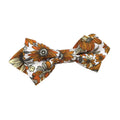 Orange Sunflower Pre-tied Diamond Bow Tie