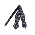 Midnight Blue Paisley Self-tied Tip Bow tie