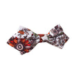 Paprika Sunflower Pre-tied Diamond Bow Tie