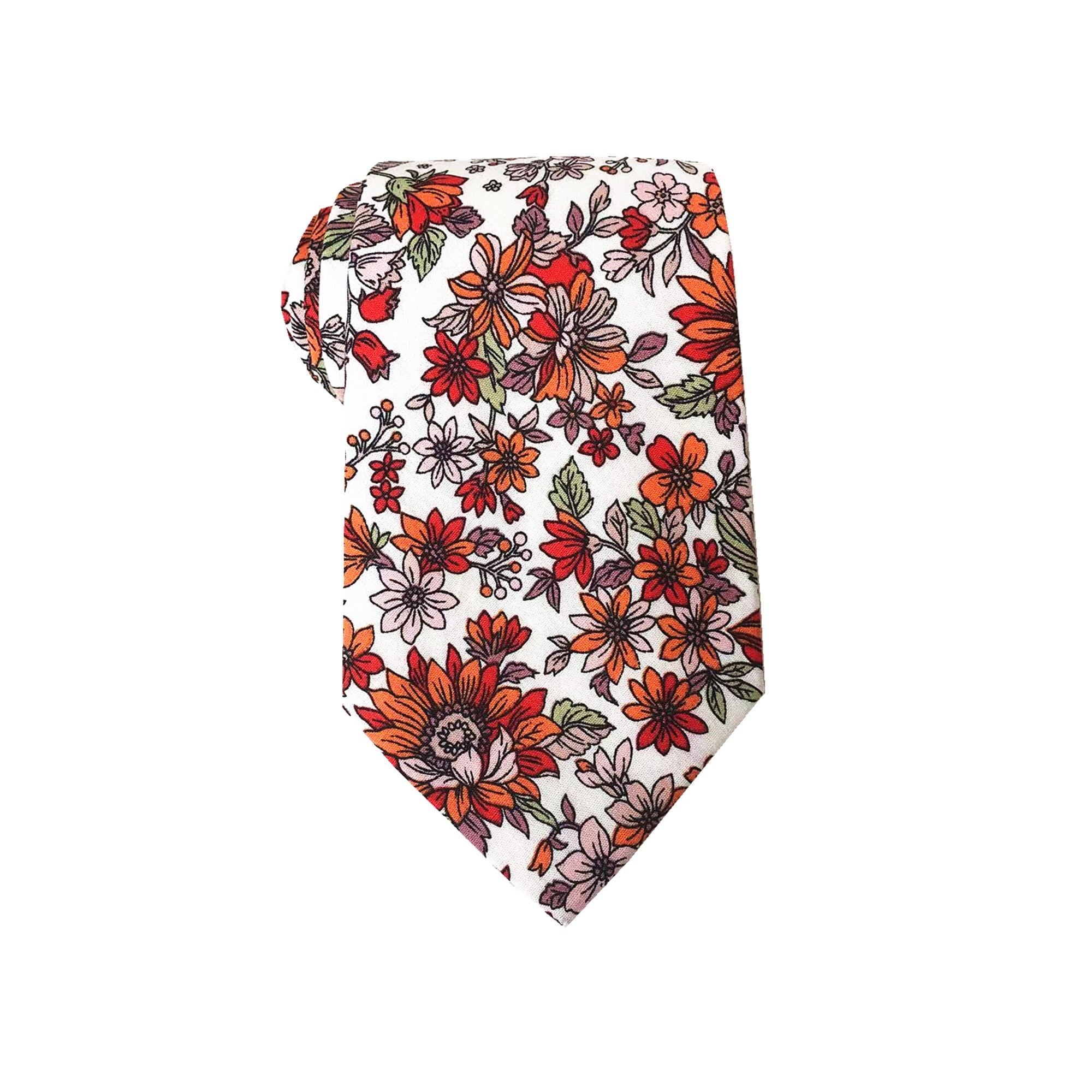 Paprika Sunflower Necktie