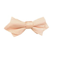 Peach Satin Pre-tied Diamond Bow Tie