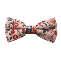 Peach Red Rose Pre-tied Bow Tie