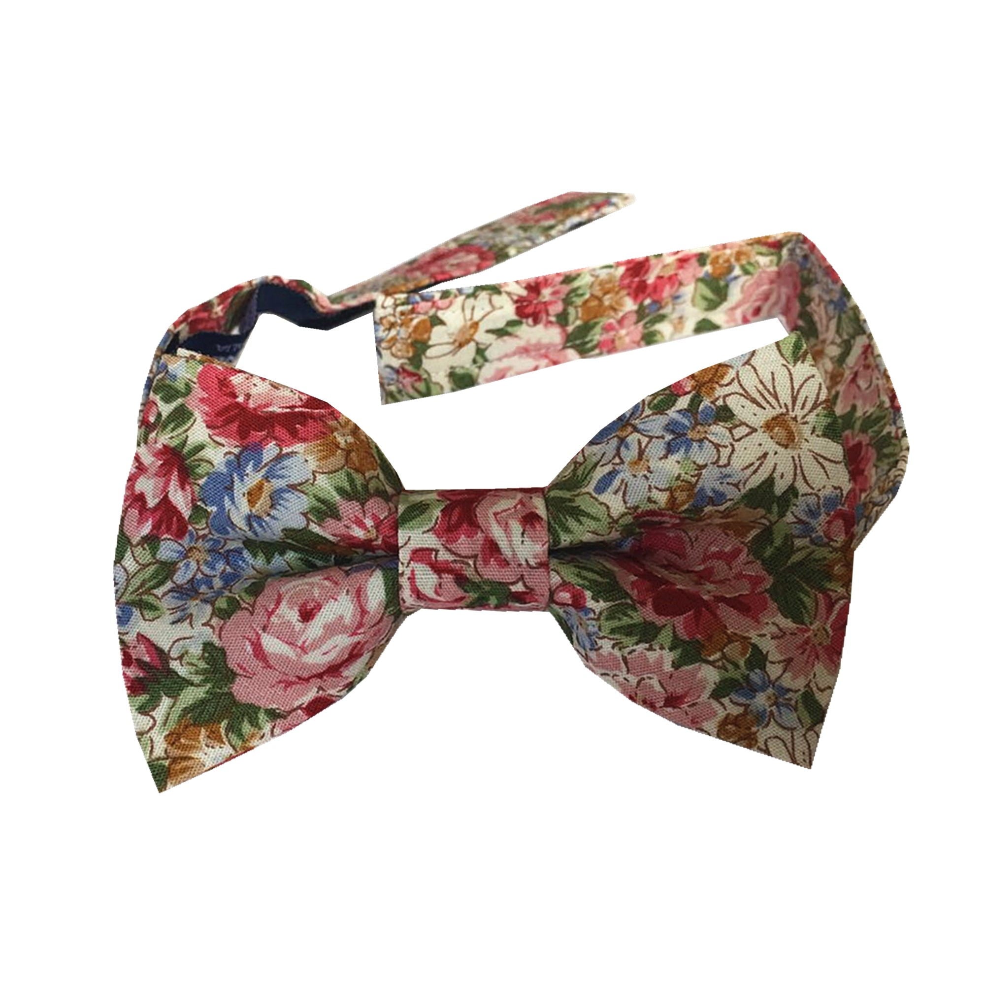 Rose Floral Cotton Kids Bow Tie