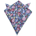 Pink Purple Floral Pocket Square